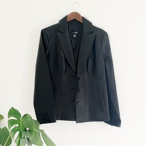 East 5th classic genuine leather jacket 3 button black size medium